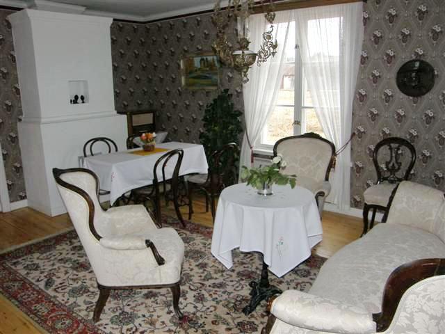 Az Eino Leino Emlékházban a Lönnbohm család nappalija