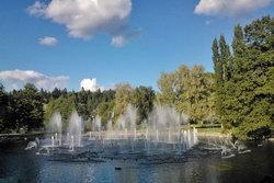 zenélő szökőkút, musical fountain, dancing fountain, Lahti, What A Wonderful World, Louis Armstrong